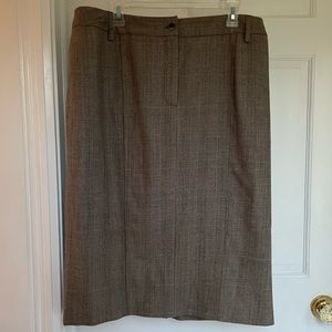 Harve benard beige wool pencil skirt size 16